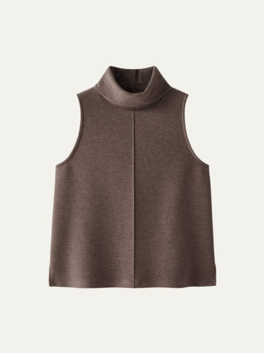 Turtle Neck Split Hem Top
